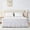 White, variant on U-NICE HOME Queen 14" Drop Wrap Around Bed Skirt - Elastic Pleated Wrinkle Resistant, White