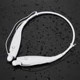 thumbnail image 2 of Nuevos auriculares estéreo inalámbricos portátiles con Bluetooth, auriculares deportivos para colgar en el cuello (blanco), 2 of 14