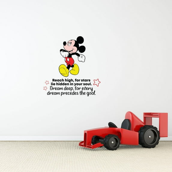 Reach High Life Quote Cartoon Quotes Decors Wall Sticker Art Design Decal for Girls Boys Kids Room Bedroom Nursery Kindergarten Home Decor Stickers Wall Art Vinyl Decoration (40x35 inch)