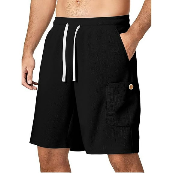 Jjayotai George Shorts Men Clearance Shorts for Men, Men's Solid Color Sports Fitness Training Breathable Shorts Pockets Cropped Pants, Big And Tall Shorts for Men