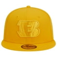 thumbnail image 2 of Men's New Era Gold Cincinnati Bengals Color Pack 59FIFTY Fitted Hat, 2 of 6