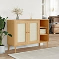 thumbnail image 1 of vidaXL Sideboard SENJA Rattan Look Brown 112x40x80cm Solid Wood Pine, 1 of 5