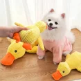 thumbnail image 4 of Juguete de peluche para perros, resistente a mordeduras, sonido para dormir, hacer pato amarillo pequeño para perros pequeños, Golden Retriever Corgi, juguetes para mascotas, 4 of 5