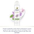 thumbnail image 3 of Dove Soin Avancé Antisudorifique en Vaporisateur à Sec Nénuphar et Fleur de Cerisier, 107 g, 3 of 5