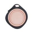 thumbnail image 2 of Cuenco plegable portátil para animales pequeños: recipiente de viaje flexible de goma para agua y comida; taza para comer al aire libre con gancho para mascotas durante los paseos., 2 of 6