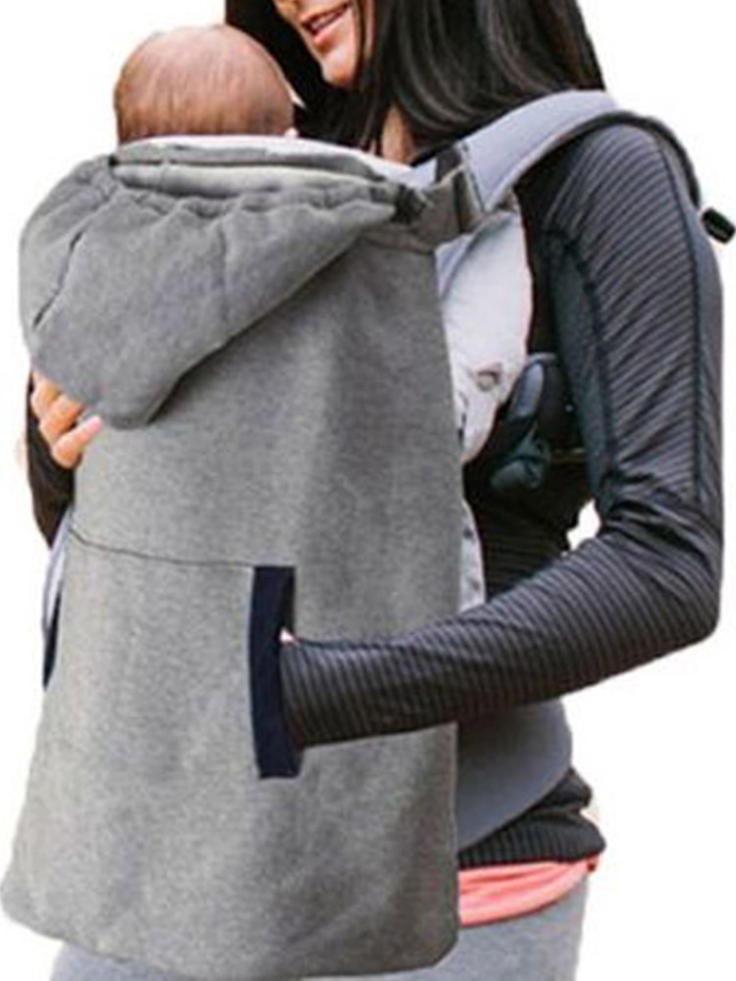 Jxzom Baby Cover Windproof Cloak Blanket Baby Carrier Funtional Fall Winter Cover Blanket with Warm Pockets