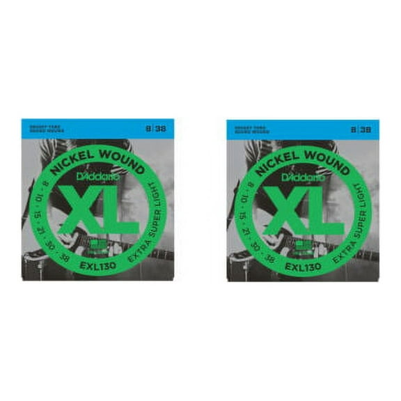 D'Addario Guitar Strings  EXL130  Light Top Heavy Bottom 2 Pack