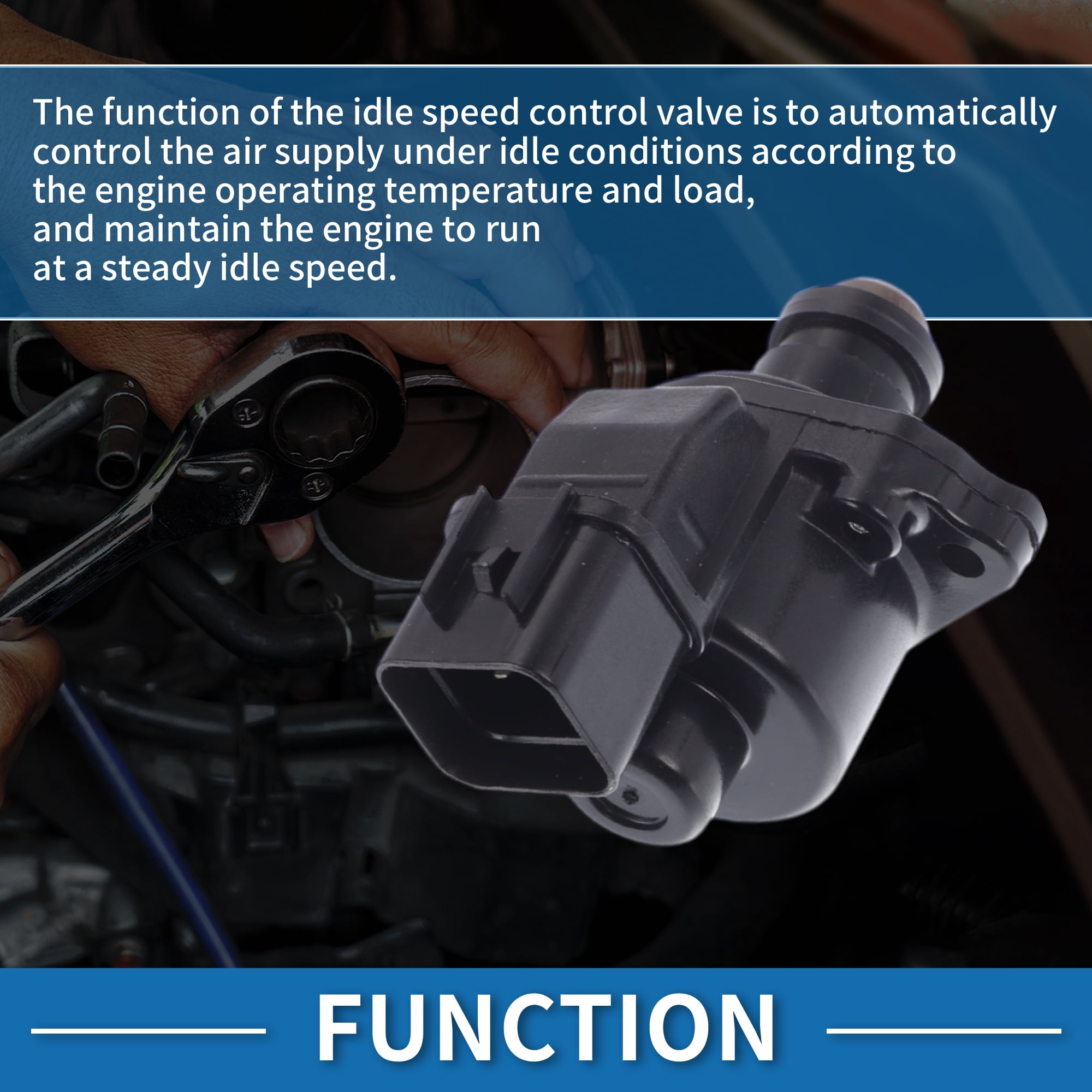Unique Bargains Car Idle Air Control Valve for Chevrolet Tracker 2.0L L6 Replace No.E9T18071 IACV Idle Motor Idle Air Control Valve for Stable Engine Operation