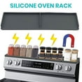 thumbnail image 4 of Stovetop Storage Rack Strong Magnetic Split Type Not Easily Deformed Spice Rack Over Stove Shelf Back of Stove Flat Dining Room Supply, 4 of 8