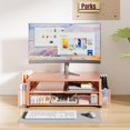 thumbnail image 2 of Organizadores y accesorios de escritorio OPNICE Soporte para monitor de 2 niveles, 2 of 6
