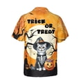 thumbnail image 2 of Trick or Treat American Shorthair Needs Candy Happy Halloween Night Hawaiian Shirt Breathable Summer Unisex Merch Cat Lover Kitten Owner Gifts - 02020, 2 of 6