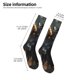 thumbnail image 2 of Balery Black And Gold White Horse Calcetines novedosos Calcetines deportivos Calcetines hasta la rodilla Calcetines de algodón Calcetines originales y geniales, 2 of 6