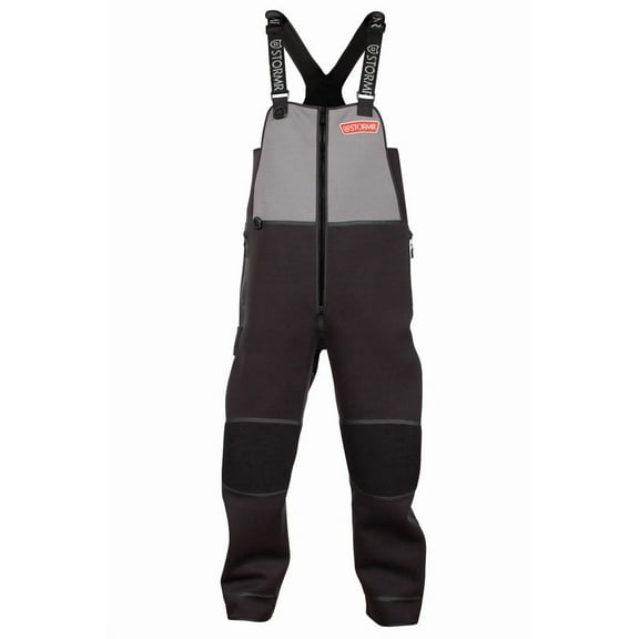 STORMR Adult Male Strykr Neoprene Fishing Bib, Color: Black, Size: XXL