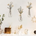 thumbnail image 2 of LSTECICE Set of 3 Assorted Gold Metal Flower Wall Decor for Home, 2 of 6