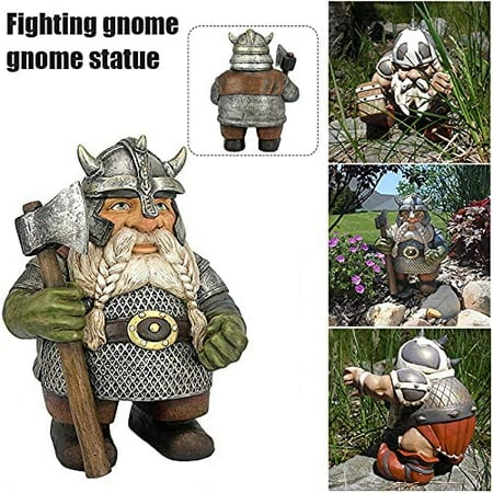 Viking Victor Nordique Nain Nain Statue Viking Nain De Jardin Resine Sculpture Jardin Cour Pont Decoration Anniversaire 17 Cm Walmart Canada