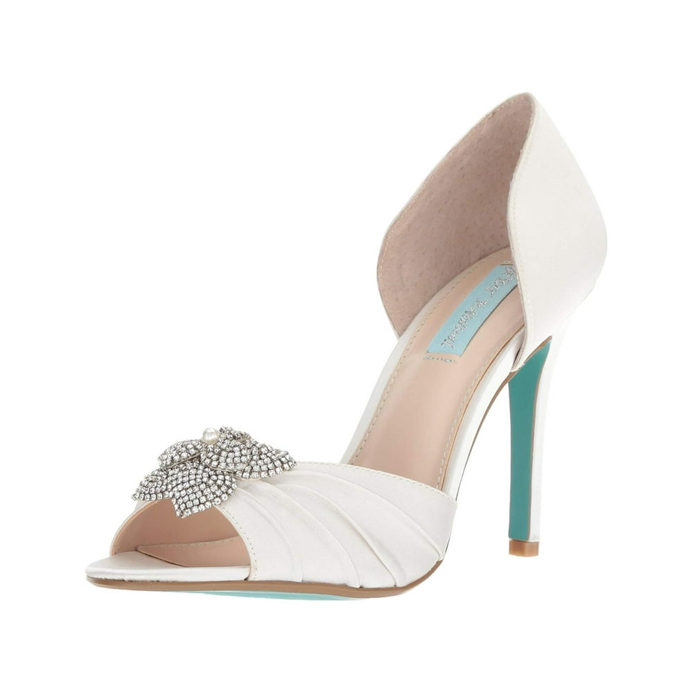 Betsey Johnson - Blue By Betsey Johnson Women's Sb-Briar Pump, Ivory Satin, Size 8.0 - Walmart