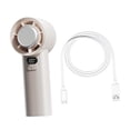 thumbnail image 3 of jifeng Handheld Fan USB Rechargeable Mini Portable Fan Digital Display Personal Fan Beige, 3 of 9