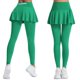 thumbnail image 2 of Falda deportiva plisada de color liso para mujer, cintura alta, que realza las caderas, falda pantalón para bádminton, 2 of 8