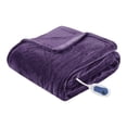 thumbnail image 1 of Beautyrest Jeté Chauffant Microlight Uni en Polyester Violet, 1 of 8