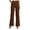 a-Brown16834, variant on VNKIDY Womens Elastic Waist Wide Leg Dress Pants With Decorative Waist Buttons Casual Straight Leg Trousers For Office Commutes Semi Formal Events Daily Errands Cozy Pants