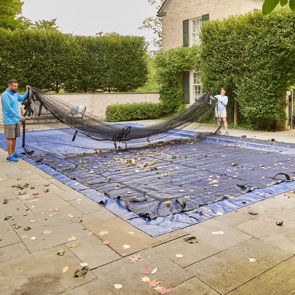 Doheny's Professional Grade Leaf Nets for In-Ground Swimming Pools | Keeps Leaves Out | Makes Clean-Up Fast | Versatile, Lightweight & Durable (12' x 24', Economy)