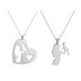 thumbnail image 1 of KAKOWELY 1 juego de collares de acero inoxidable para madre e hijo, colgante para el Día de la Madre., 1 of 5