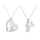 thumbnail image 1 of KAKOWELY 1 juego de collares de acero inoxidable para madre e hijo, colgante para el Día de la Madre., 1 of 5