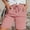 Pink 1, variant on JJHGVB Linen Shorts for Women Dress Shorts for Women Below the Knee Resort Wear for Women 2026 Womens Linen Shorts Long Shorts for Women High Waisted Wide Leg Shorts Pure Color Shorts Beige 1 L