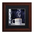 thumbnail image 2 of Trademark Fine Art "Cafe Blue III" Canvas Art by Color Bakery Black Matte, Wood Frame, 2 of 4