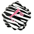 thumbnail image 2 of Letter E Initial  Zebra Stripe and Pink Foam Coaster Set of 4, 2 of 3