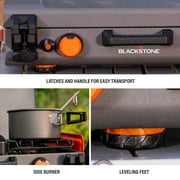 Blackstone Adventure Ready Propane Camping Griddle with Side Burner 14400 BTU Steel 168 Square Inches