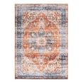 thumbnail image 2 of World Rug Gallery Medallion Transitional Machine Washable Area Rug - Rust 5' x 7', 2 of 7