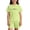 Light Green&&100, variant on CONROSES Toddler Girls Casual Clothes Set Letter Graphic Y2K Short Sleeve T Shirts Shorts Outfits for Kids, Sizes 5-6 Years