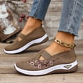 thumbnail image 5 of Orthopedic Shoes for Women,Women Wide Width Breathable Walking Comfortable Slip on Sneakers,Non Slip Arch Support Slip on Shoes Coffee 5.5, 5 of 7