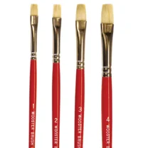 #3 Wooster F1622 Artist Brush White Bristle Oil Brights Artist Paint Brush