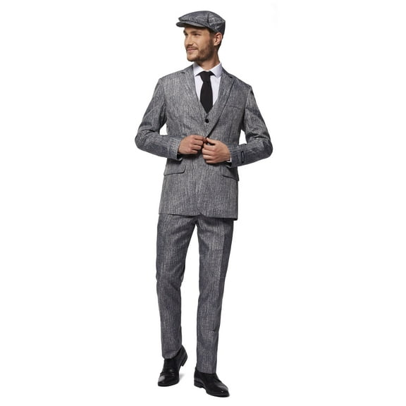 Suitmeister Men's Suits 20's Gangster Grey - M Grey