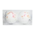 thumbnail image 3 of AYktou 2 Pcs 3.5 Inch Christmas Balls Ornaments Set, Glittering Sequins Hanging Ball Exquisite Balls Ornaments for Christmas Tree Ambiance Embellishes Wedding Birthday party Scene Matching, White, 3 of 8