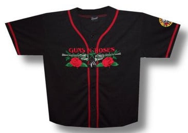 guns n roses baseball jersey