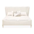 thumbnail image 2 of La Terrazza King Chenille Panel Bed - Creamy Pearl, 2 of 14