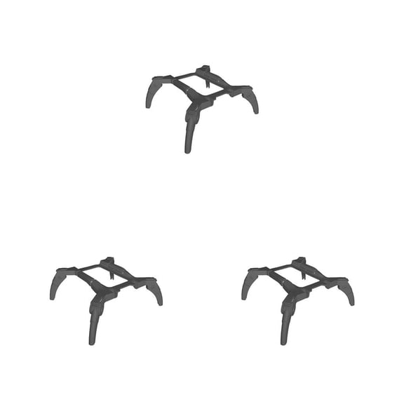 Soporte de aterrizaje para dron Injueey Quadcopter Altura de plástico Pierna extendida Liberación rápida Gris