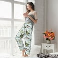 thumbnail image 5 of Salouo Mallard Ducks Wild Birds Print Women's Pajama Pants Casual Loose Sweatpants PJs Flowy Pants Drawstring Palazzo for Women Wide Leg Pants Lounge Pajama -Small, 5 of 8