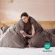 thumbnail image 3 of LDHF Chocolate Brown Duvet Cover Full Size - Soft Double Brushed Full Size Duvet Cover Set, 3 Piece, with Button Closure, 1 Duvet Cover 80x90 inches and 2 Pillow Shams, 3 of 4