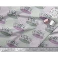 thumbnail image 2 of Soimoi Poly Georgette Fabric Architecture,Dianosaur & Soldier Kids Print Sewing Fabric Yard 52 Inch Wide, 2 of 3