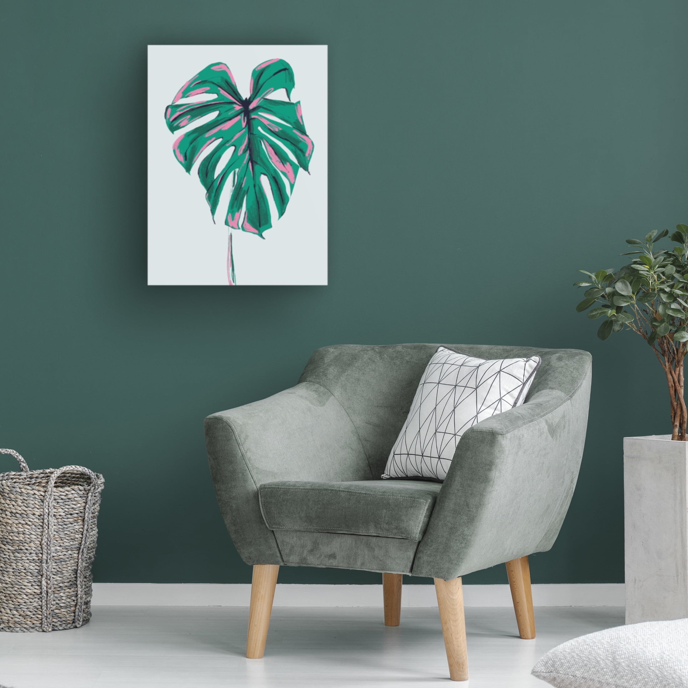Trademark Fine Art Francesco Gulina Monstera Deliciosa Light Canvas Wall Art