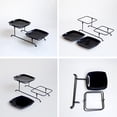 thumbnail image 3 of DOLITY 2 Tier Serving Stand Snack Display Tray Fruit Tray for Home Decor Black, 3 of 4