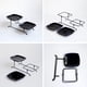thumbnail image 3 of Soporte multiusos de 2 niveles para servir galletas, bandeja para servir frutas Negro, 3 of 4