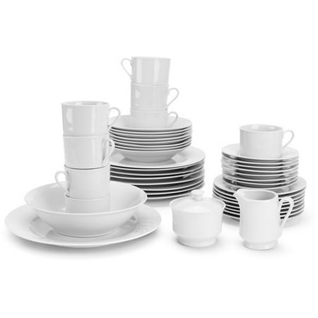 10 Strawberry Street Simply White Round 45 Piece Dinnerware Set 10 Strawberry Street Simply White Round 45 Piece Dinnerware Set