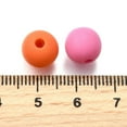 thumbnail image 3 of Frosted Opaque Acrylic Beads Round Mixed color 9.5x9mm Hole: 2mm 1000pcs/500g, 3 of 3