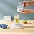 thumbnail image 2 of 6-Pack Ice Cubes Trays Mini Ice Ball Maker Square Ice Cube Moulds for Freezer with Lid - Multi-color, 2 of 9