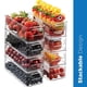 thumbnail image 5 of Caja Organizadora Para Nevera, Bandeja De Almacenamiento, Contenedor Apilable De Plástico Transparente, Ahorrador De Espacio Para Nevera, Armario De Cocina Y Encimera Vogacara HA035356-00, 5 of 6